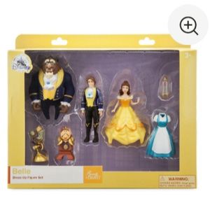 NWT BELLE BEAUTY & THE BEAST DRESS UP FIGURE SET